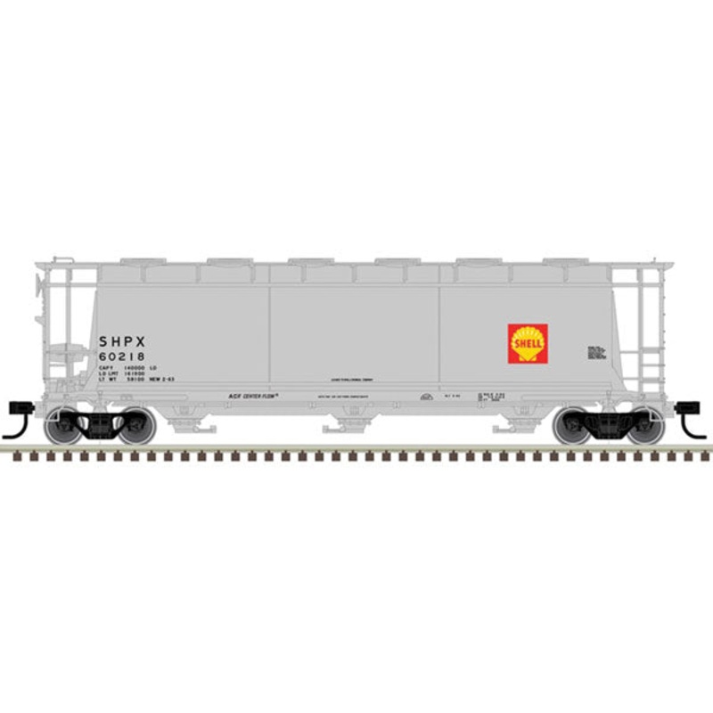 Atlas 20004372 HO 3 Bay Cylindrical Covered Hopper Shell SHPX 60183