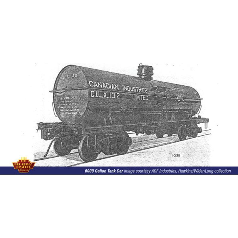 BLI HO Scale 6000 Gallon Tank Car Canadian Industries CILX Single Car # Varies
