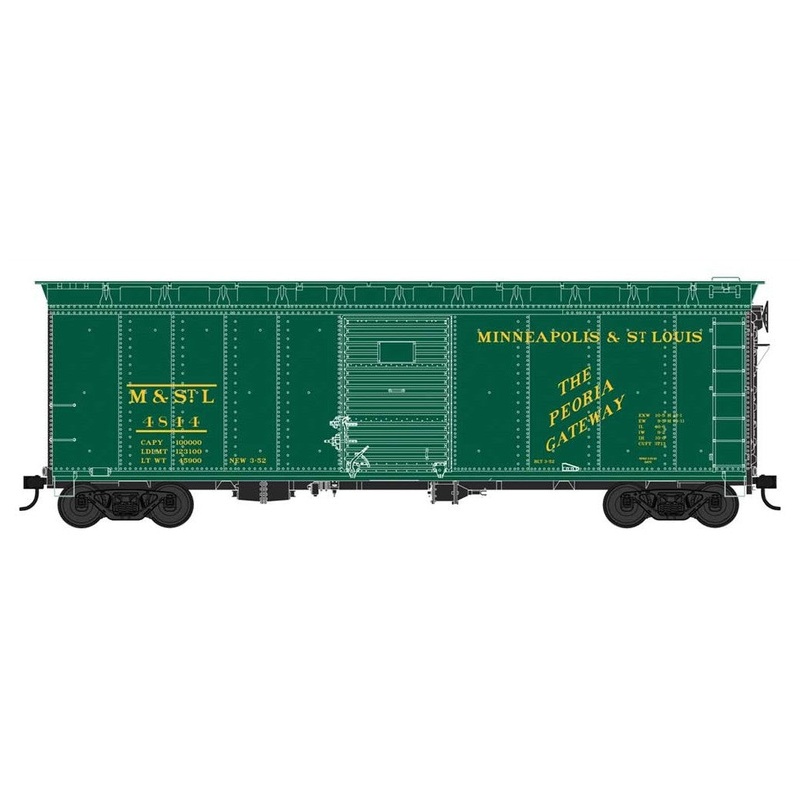 Bowser 42726 HO Scale 40' Boxcar Minneapolis & St. Louis M&StL 4906