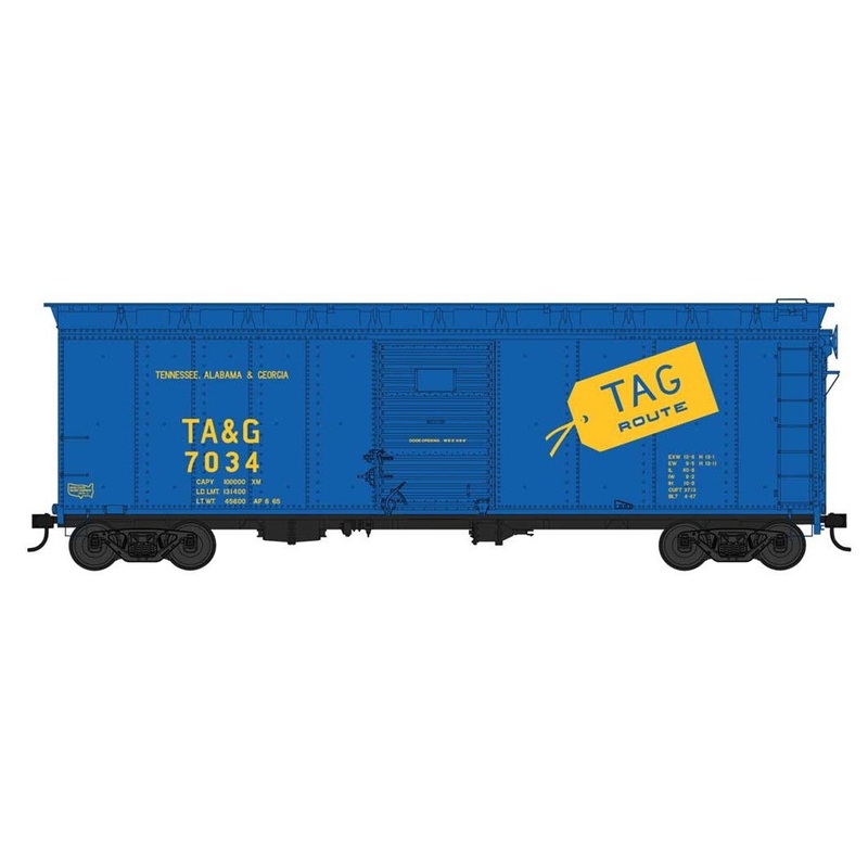 Bowser 42738 HO Scale 40' Boxcar Tennessee Alabama & Georgia TAG 7037