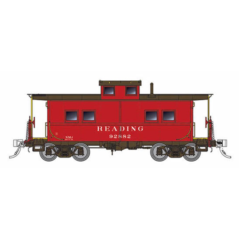 Rapido Trains 144017 HO Scale Northeastern Style Steel Caboose Reading Red RDG 92882