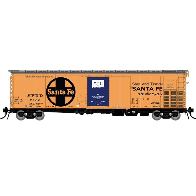 Rapido Trains 156008A HO Scale RR-60 Reefer Santa Fe All The Way SFRD # Varies