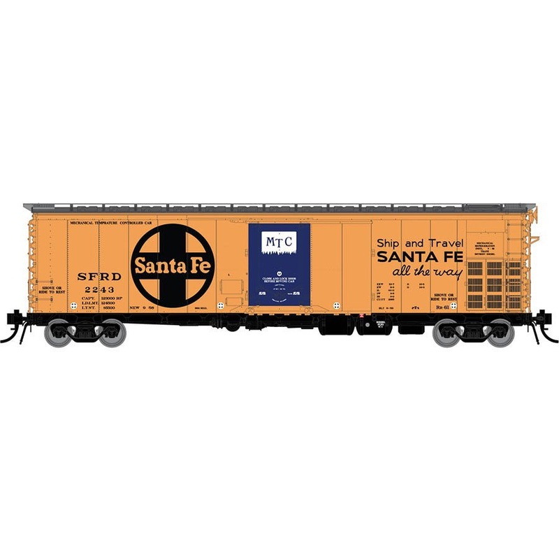 Rapido Trains 156010A HO Scale RR-61 Reefer Santa Fe All The Way SFRD # Varies