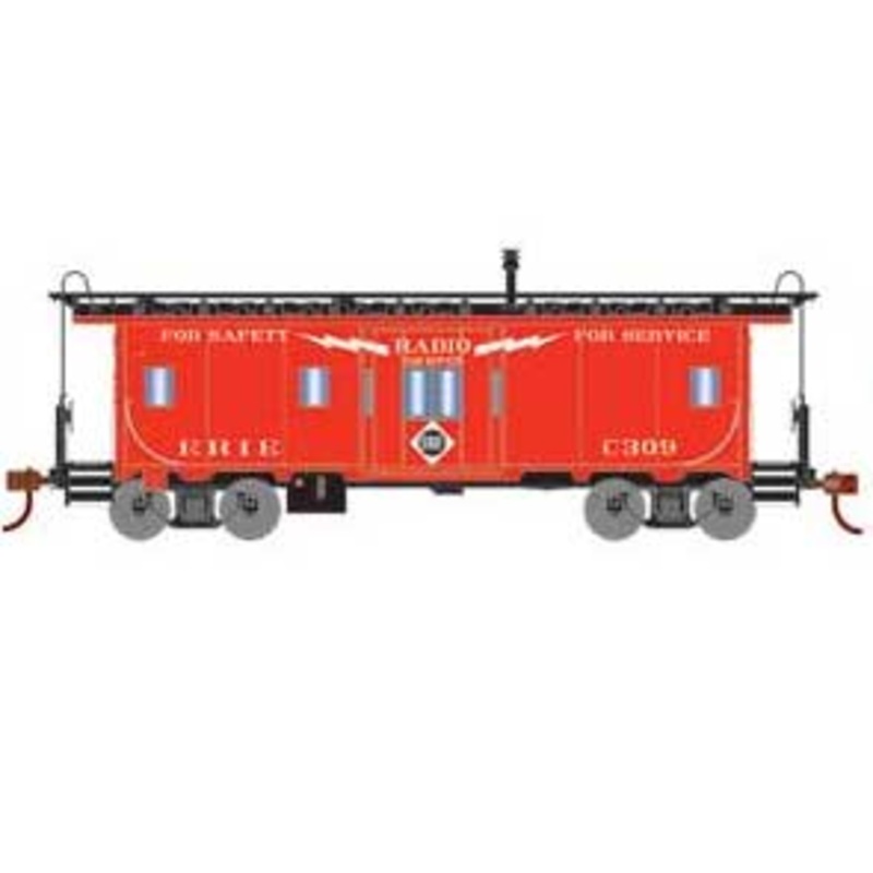 Roundhouse 90186 HO Scale Bay Window Caboose Erie C309