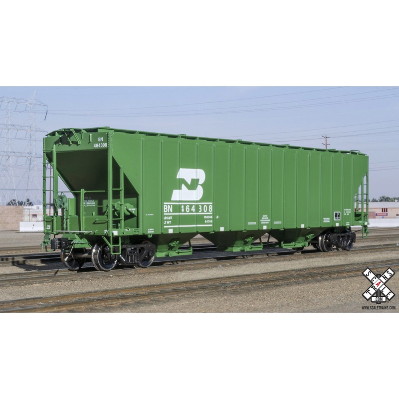 ScaleTrains 32298 HO Scale Rivet Counter PS-2CD 4785 Covered Hopper Burlington Northern BN 464308