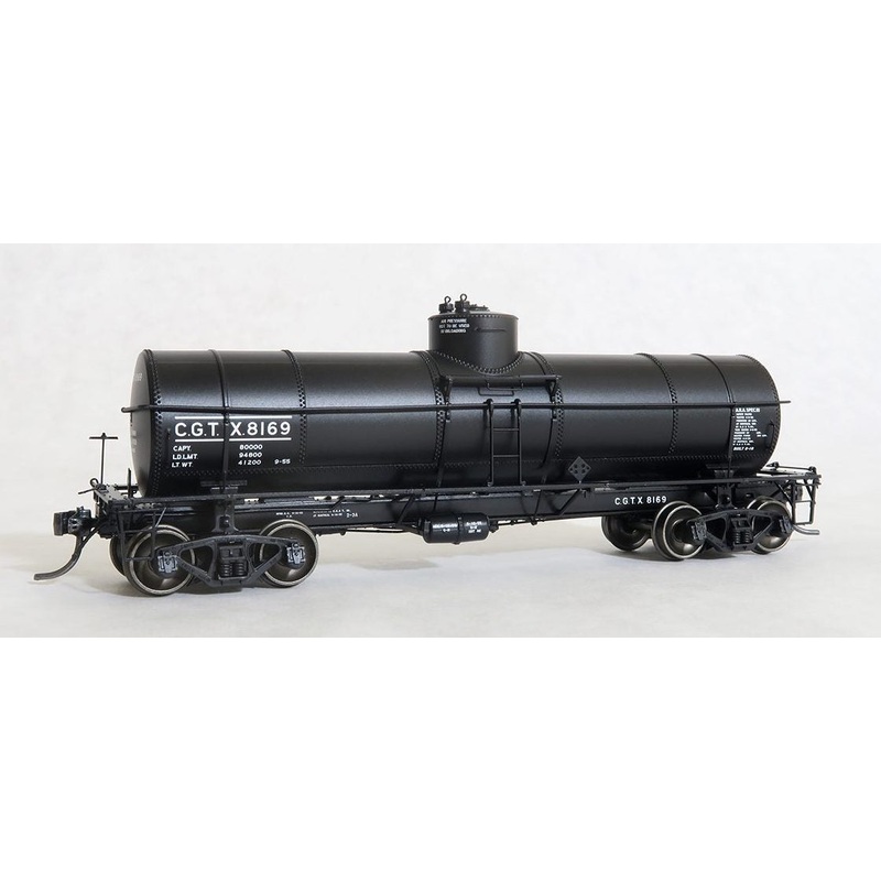 Tangent Scale Models 19015-02 GA 1917-design 8000 Gallon Non-Insulated Tank Car CGTX 8146