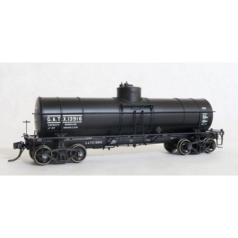 Tangent Scale Models 19018-05 GA 1917-design 8000 Gallon Non-Insulated Tank Car GATX 13927