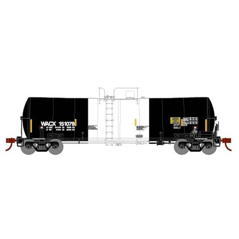 Athearn 16363 HO Scale 16k Clay Slurry Tank Car PCS Phosphate WACX 151079