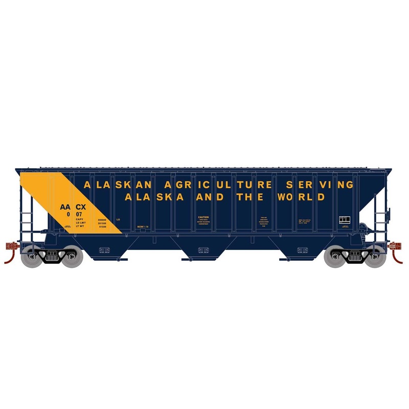 Athearn 18775 HO Scale PS 4740 Covered Hopper Alaska Railroad AACX 007