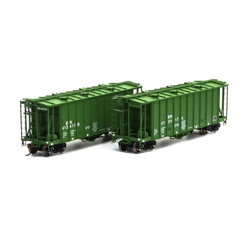 Athearn Genesis G87678 HO Scale GATC 2600 Airslide Hopper Burlington Northern BN Drawbar 2 Pack