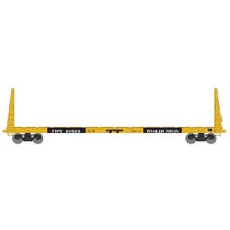 Athearn HO 90555 60' Bulkhead Flatcar Trailer Train TT 90523