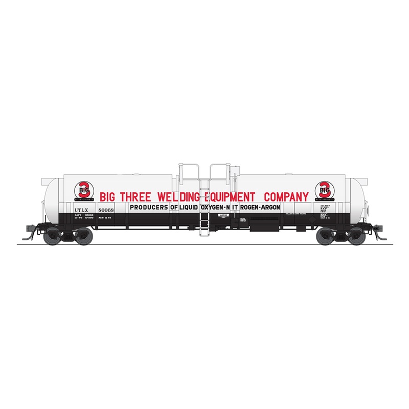 BLI 6323 HO Scale Cryogenic Tank Car Big 3 Welding UTLX Single Car