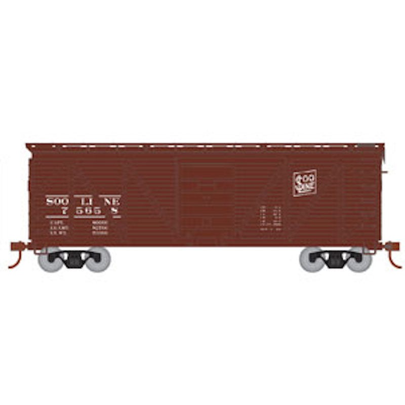 Roundhouse 85720 HO Scale 40' Single Sheathed Boxcar SOO Line 75658