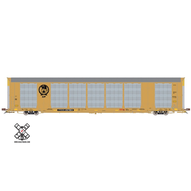 ScaleTrains Rivet 32751 HO Scale Gunderson Multi-Max Autorack Canadian Pacific CP/TTGX 697864