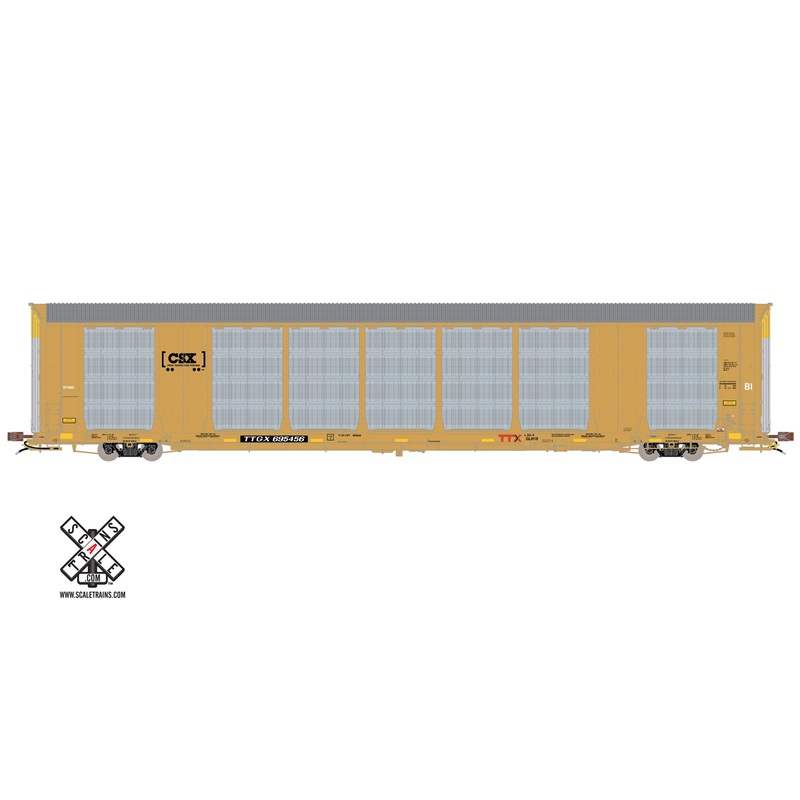 ScaleTrains Rivet 32760 HO Scale Gunderson Multi-Max Autorack CSX/TTGX 695456
