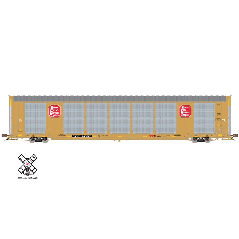 ScaleTrains Rivet 32764 HO Scale Gunderson Multi-Max Autorack Kansas City Southern KCS/CTTX 695150