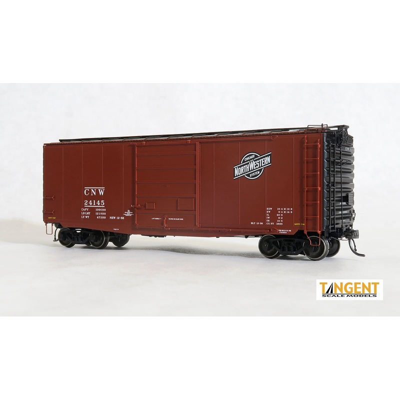Tangent Scale Models 26011-04 HO Scale 40' PS-1 9' Door Boxcar Chicago NorthWestern CNW 24146