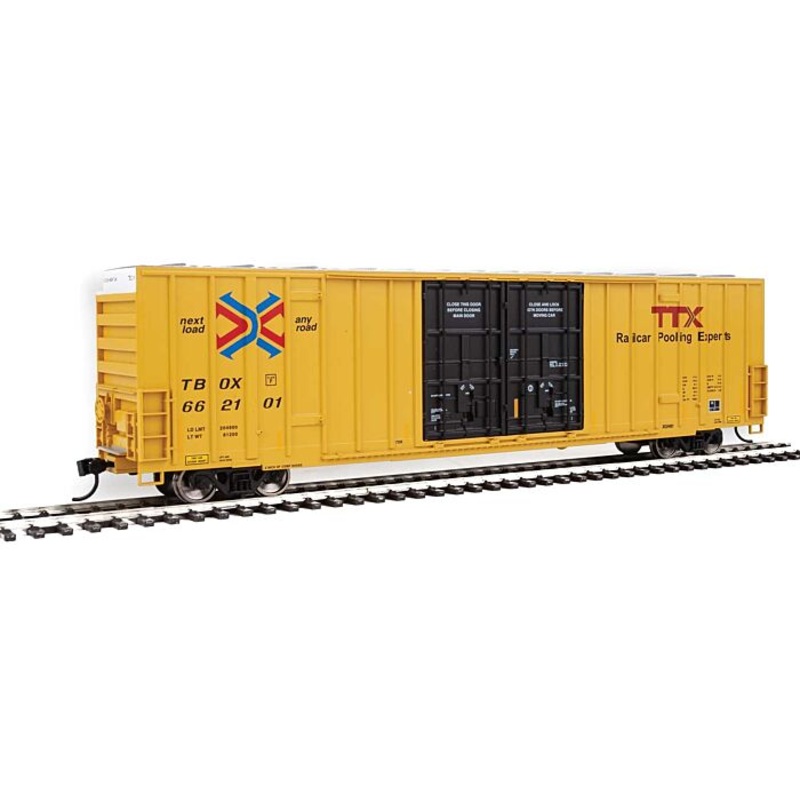 Walthers 910-2976 HO Scale 60' High Cube Plate F Boxcar TTX TBOX 662101