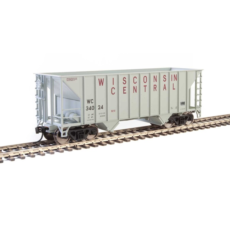 Walthers MainLine 910-6936 100 Ton 2 Bay Hopper Wisconsin Central WC 34024