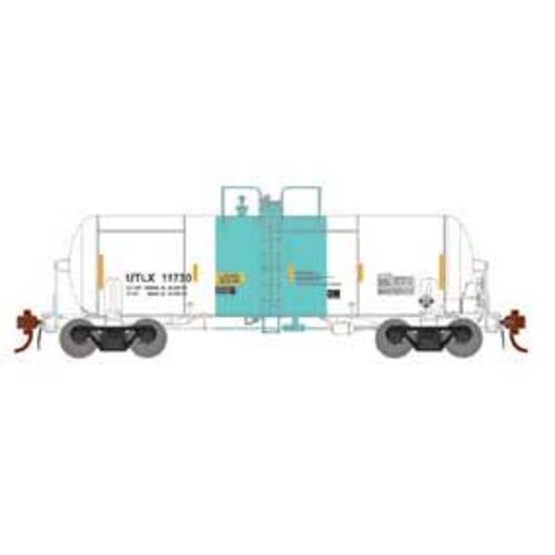 Athearn Genesis G25634 HO Scale 13,600 Gallon Acid Tank Car White & Green UTLX 11730