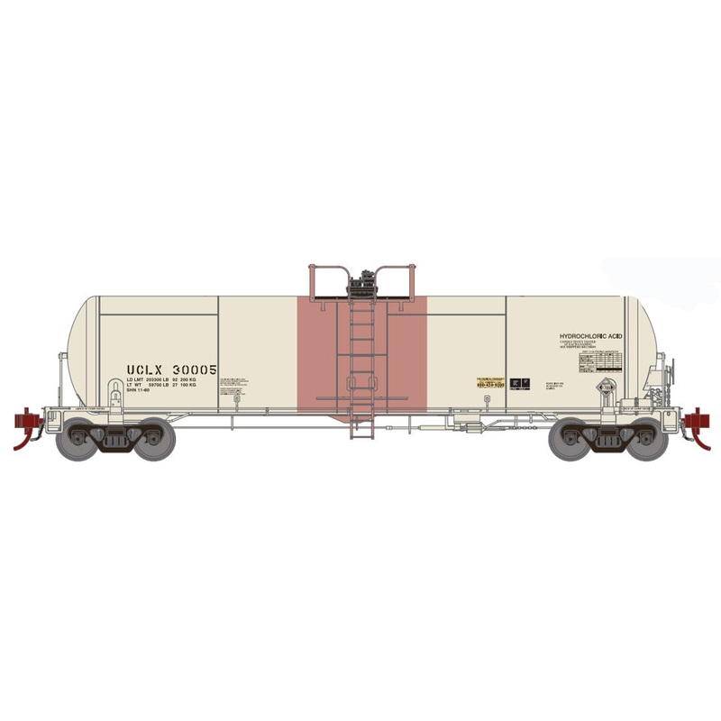 Athearn Genesis G40185 HO Scale GATC 20,000 Gal Tank Car UCLX 30005