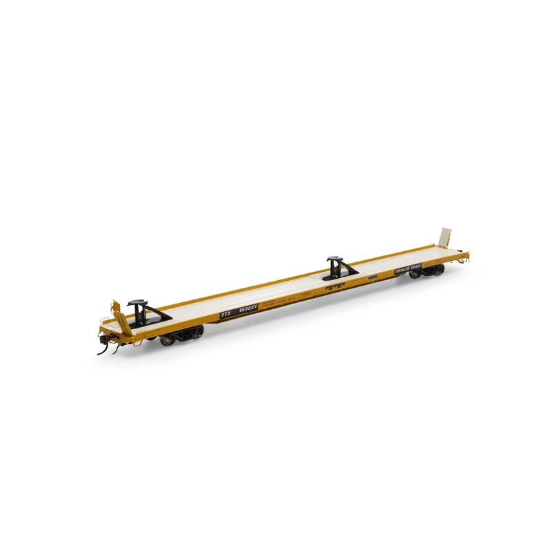 Athearn Genesis G69597 HO Scale F89-F TOFC Flatcar Trailer Train Yellow TTX 153221