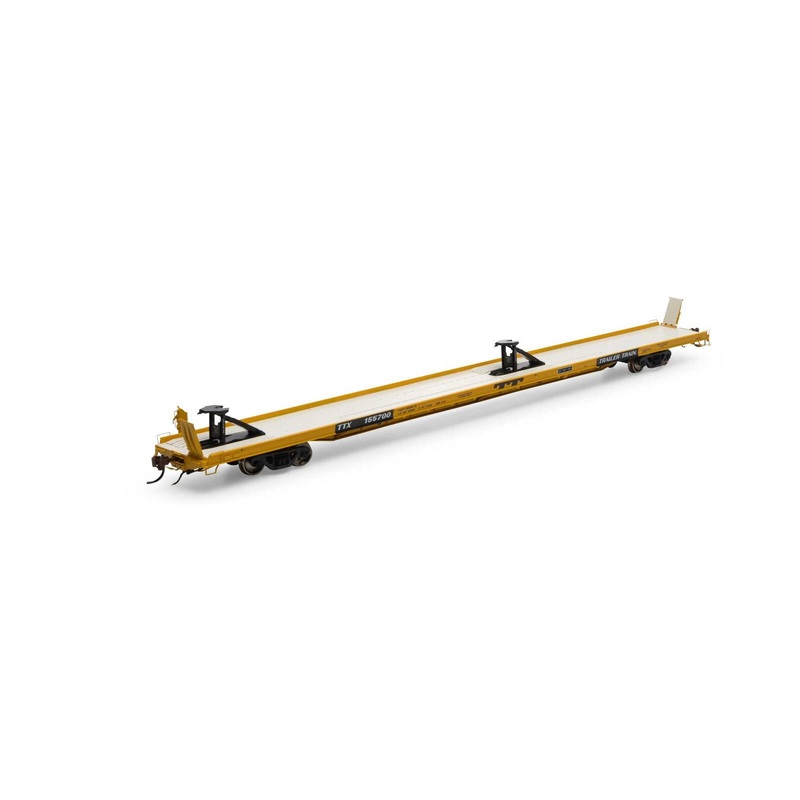 Athearn Genesis G69598 HO Scale F89-F TOFC Flatcar Trailer Train Yellow TTX 155700