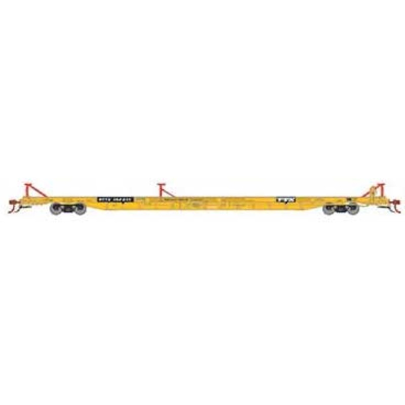 Athearn Genesis G69604 HO Scale F89-F TOFC Flatcar Trailer Train Yellow RTTX 152017