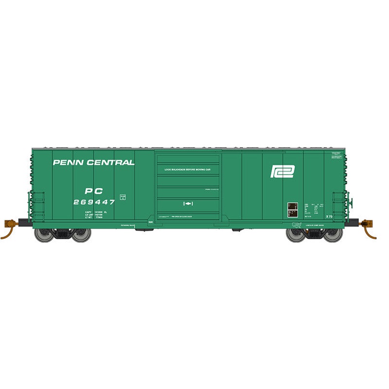Rapido Trains 139002A HO Scale Evans X72 Boxcar Small Logo Penn Central PC Single Car #Varies