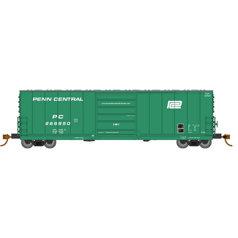 Rapido Trains 139003A HO Scale Evans X72 Boxcar Small Logo Penn Central PC Single Car #Varies