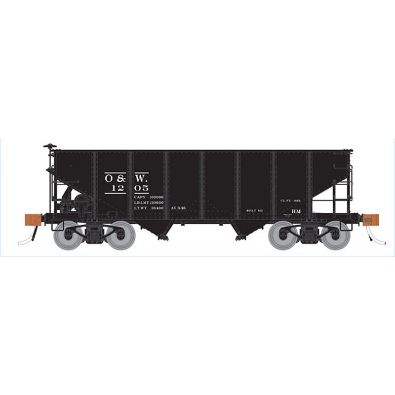Rapido Trains 148008A HO Scale GLa 2-Bay Hopper New York Ontario & Western NYO&W # Varies