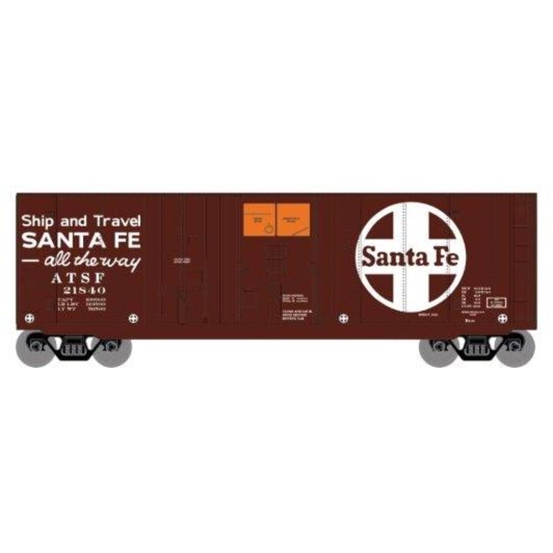 Roundhouse 1000 HO Scale 40' Grain Boxcar Santa Fe ATSF 21840