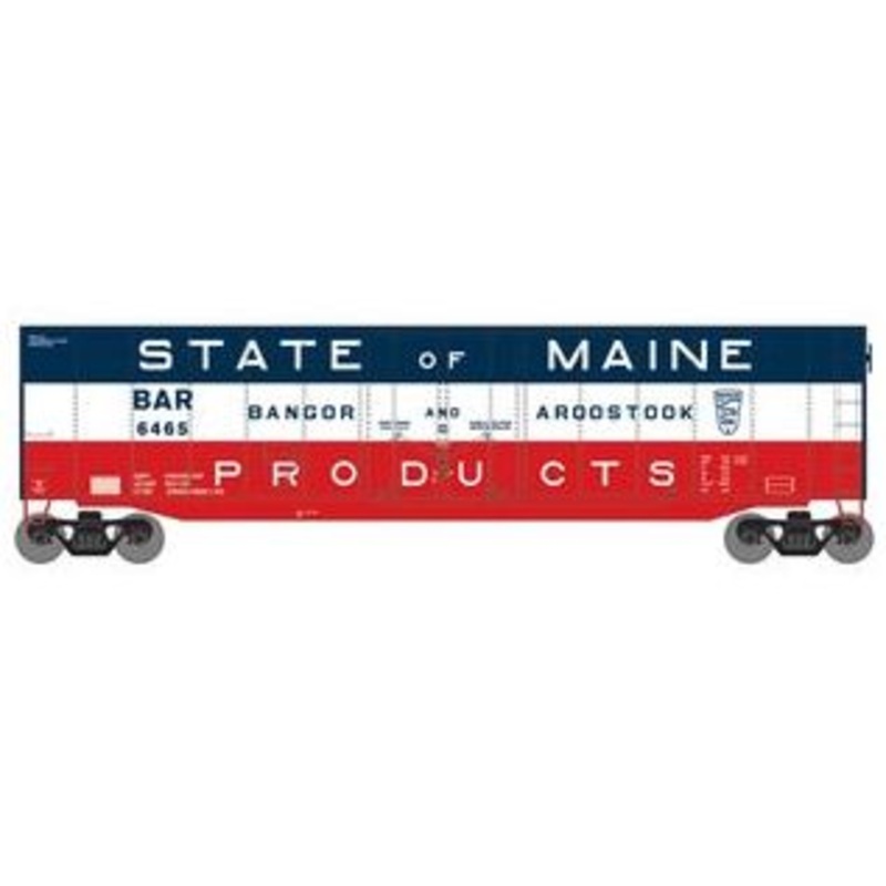 Roundhouse 1133 HO Scale 50' Plug Door Boxcar Bangor & Aroostook BAR 6465