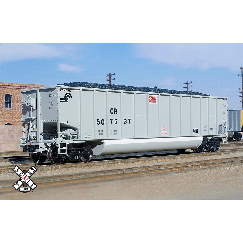ScaleTrains 32481 Rivet HO Scale Bethgon G52X Coal Gondola Conrail Gray CR 507537