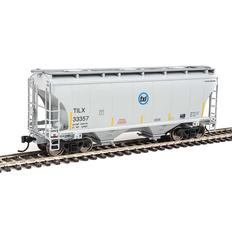 Walthers 910-7549 HO 39' Trinity 3281 2-Bay Covered Hopper txi TILX 33357