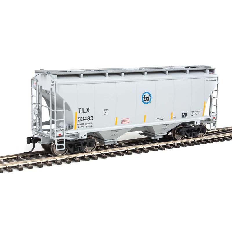 Walthers 910-7552 HO 39' Trinity 3281 2-Bay Covered Hopper txi TILX 33433