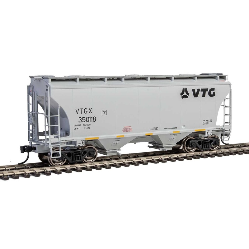 Walthers 910-7561 HO 39' Trinity 3281 2-Bay Covered Hopper VTG North America VTGX 350118