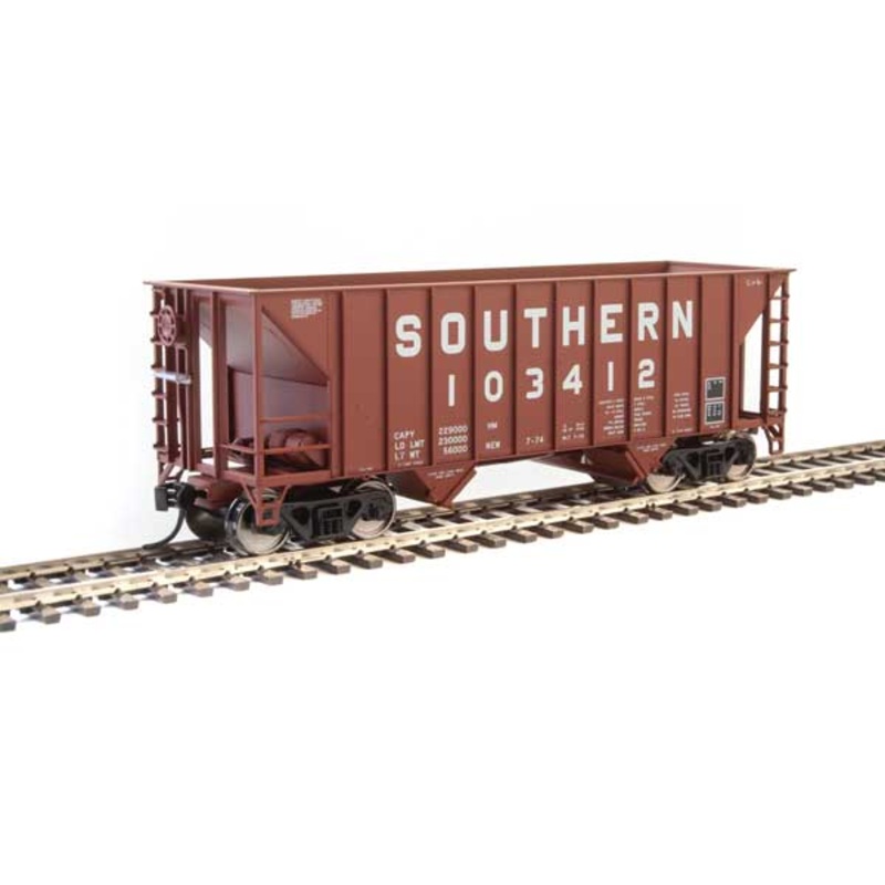 Walthers MainLine 910-6927 100 Ton 2 Bay Hopper Southern Brown SOU 103412