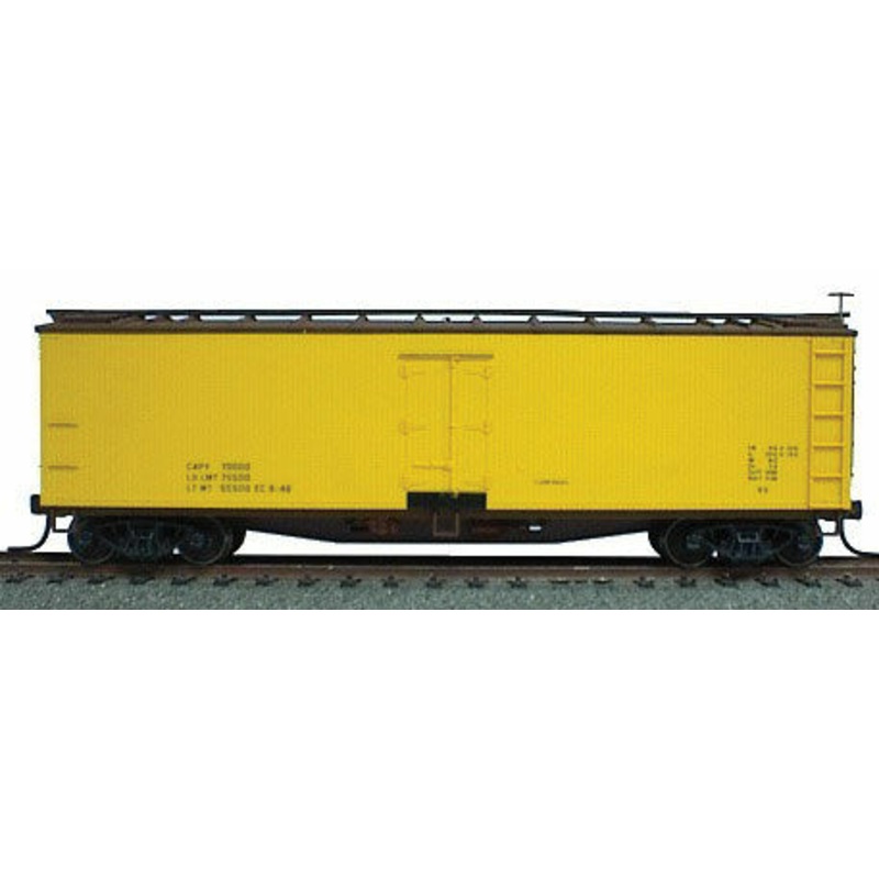 Accurail 4895 HO Scale 40' Wood Reefer Kit Yellow Data Only - NOS