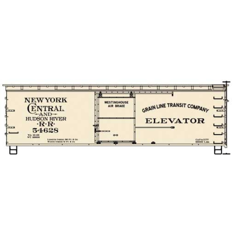 Accurail 81531 HO Scale 36' Double Sheathed Boxcar Kit New York Central NYC&HR #'s Vary