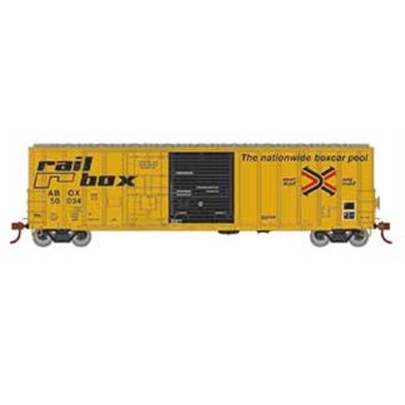 Athearn 26727 HO Scale 50' FMC Combo Door Boxcar "Early" Railbox ABOX 50034