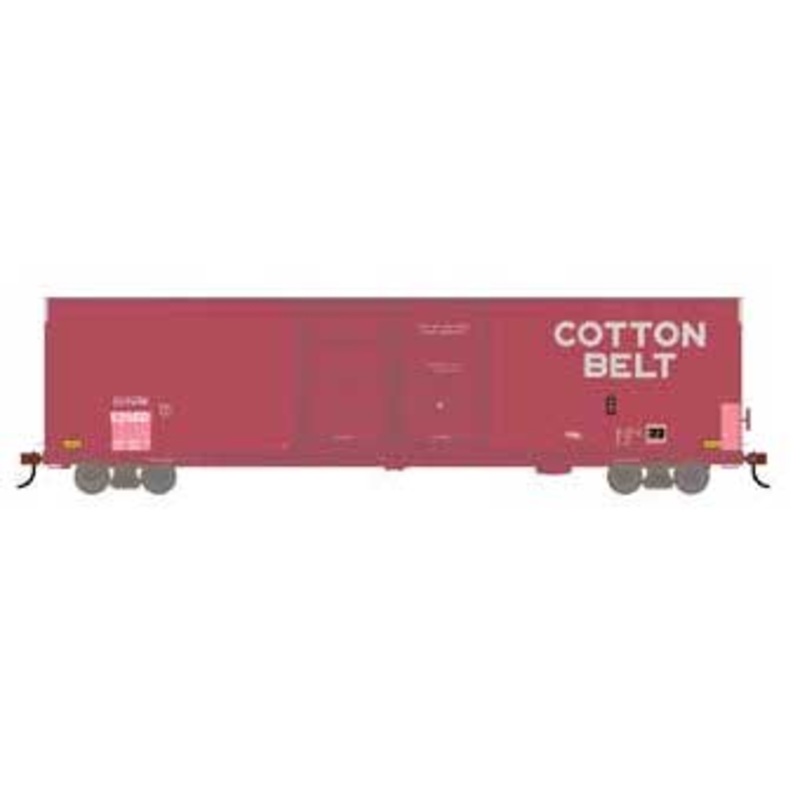 Athearn 90580 HO Scale FMC 60' Double Door Hi-Cube Boxcar Primed for Grime Cotton Belt SSW 62671