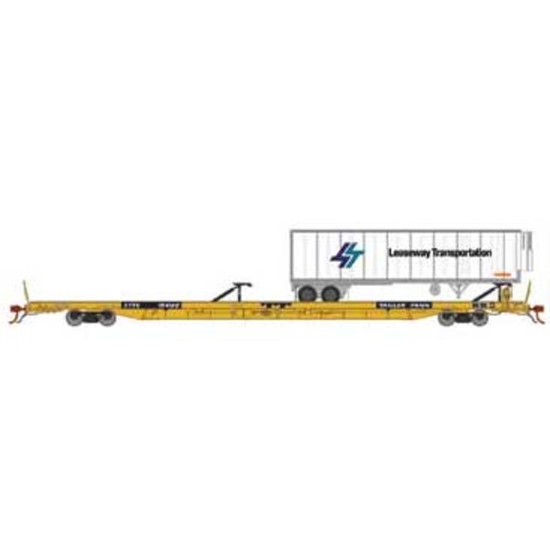 Athearn Genesis G70000 HO Scale F89-F Flatcar Trailer Train XTTX 154122 with Leaseway Trailer
