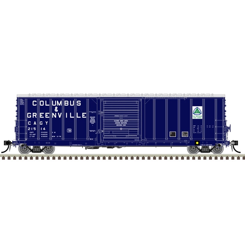 Atlas Master 20007139 HO Scale CNCF 5000 Boxcar Columbus & Greenville CAGY 21514