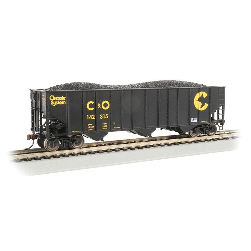 Bachmann 18744 HO Scale 100 Ton 3 Bay Hopper Chessie System C&O 142315