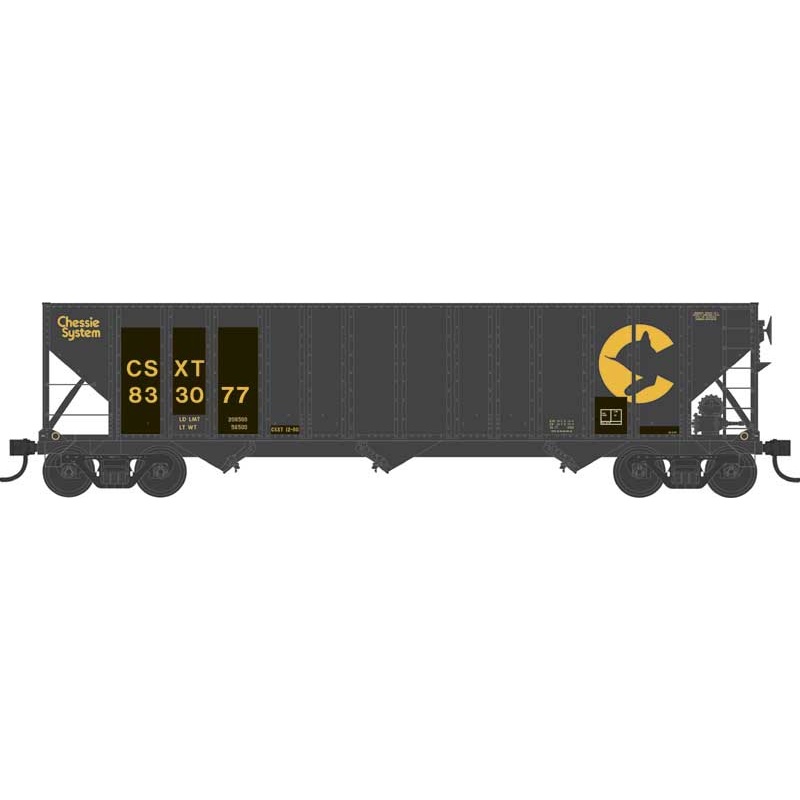 Bowser 43184 HO Scale 100 Ton 3-Bay Hopper Ex-Chessie CSX 833059