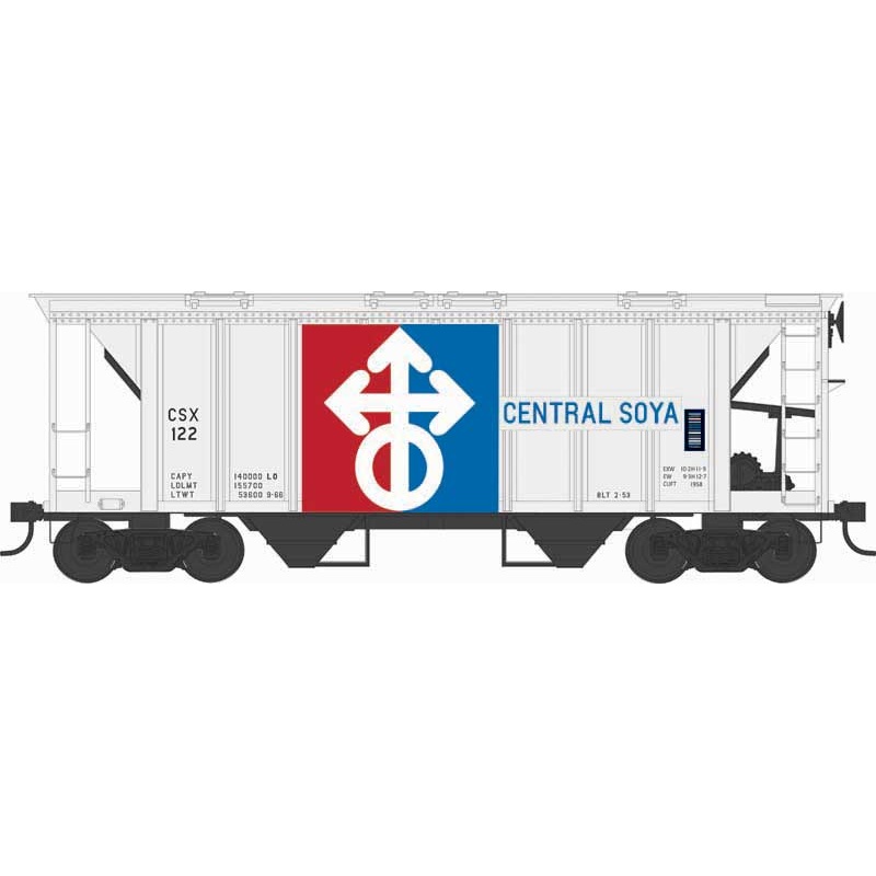 Bowser 43255 HO Scale H34 Covered Hopper Central Soya CSYX 135