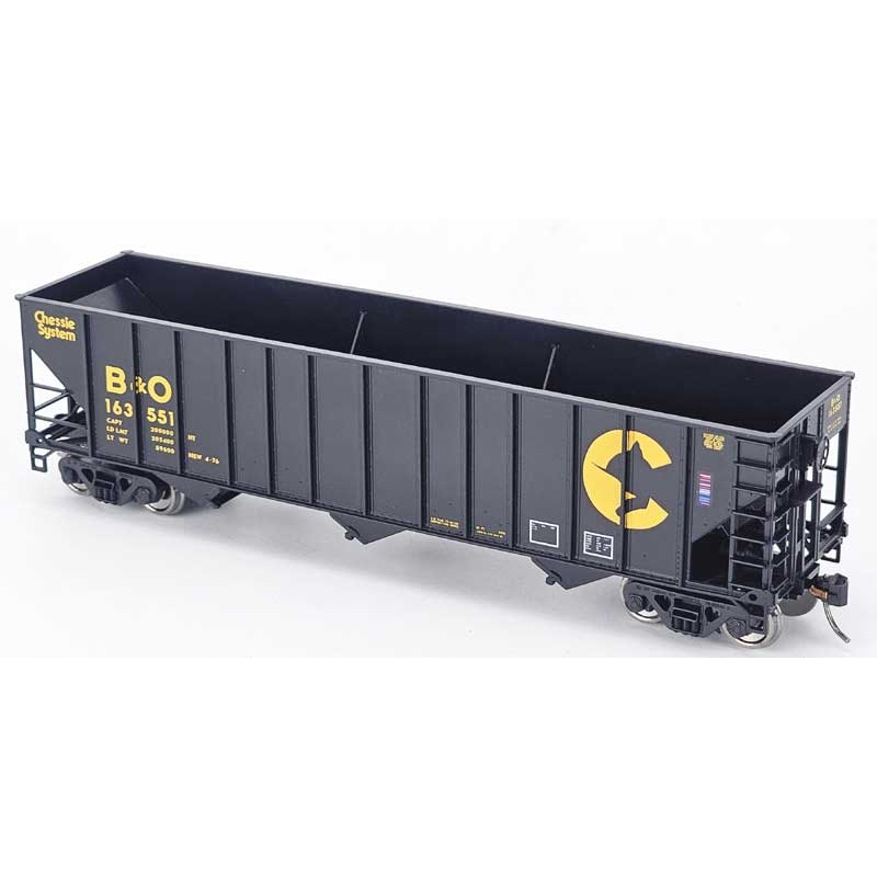 Bowser 43505 HO Scale 100 Ton 3-Bay Hopper Chessie System B&O 163732
