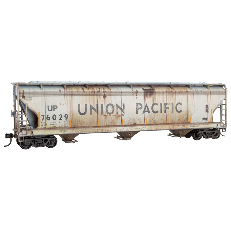 Micro-Trains 200003 HO Scale 3 Bay ACF Covered Hopper Kit (Weathered) Union Pacific UP 76029