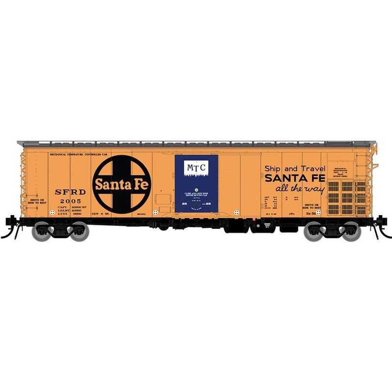 Rapido Trains 156006A HO Scale RR-56 Reefer Santa Fe All The Way SFRD # Varies